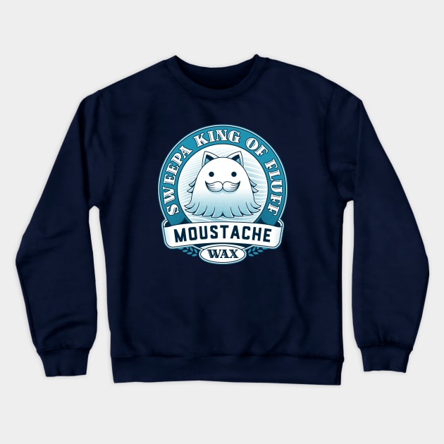 Sweepa Moustache Wax Crewneck Sweatshirt by Lagelantee